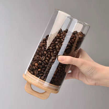 Borosilicate Glass Spaghetti Jar with Bamboo lid