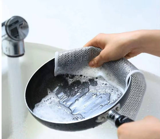 Multi-purpose magic wire dish cleaning cloth
