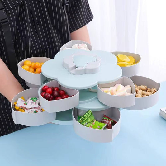 Rotating Petal Snack Tray