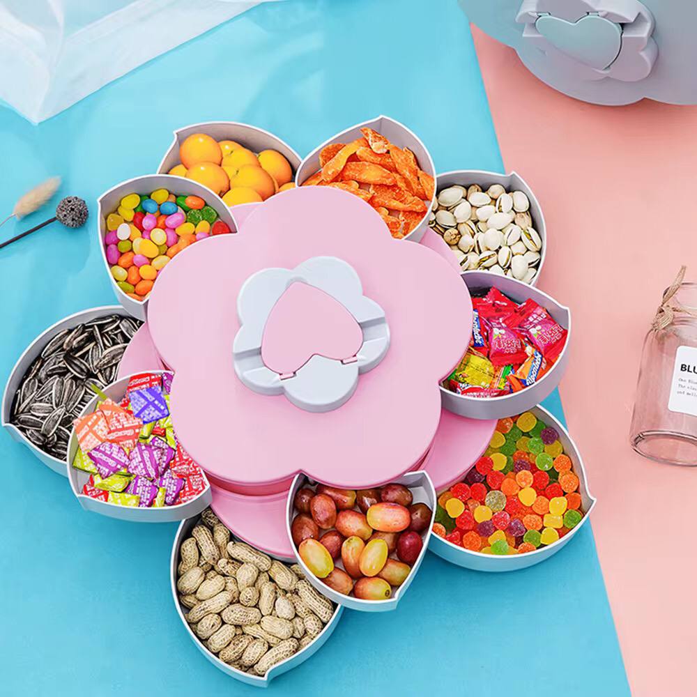 Rotating Petal Snack Tray
