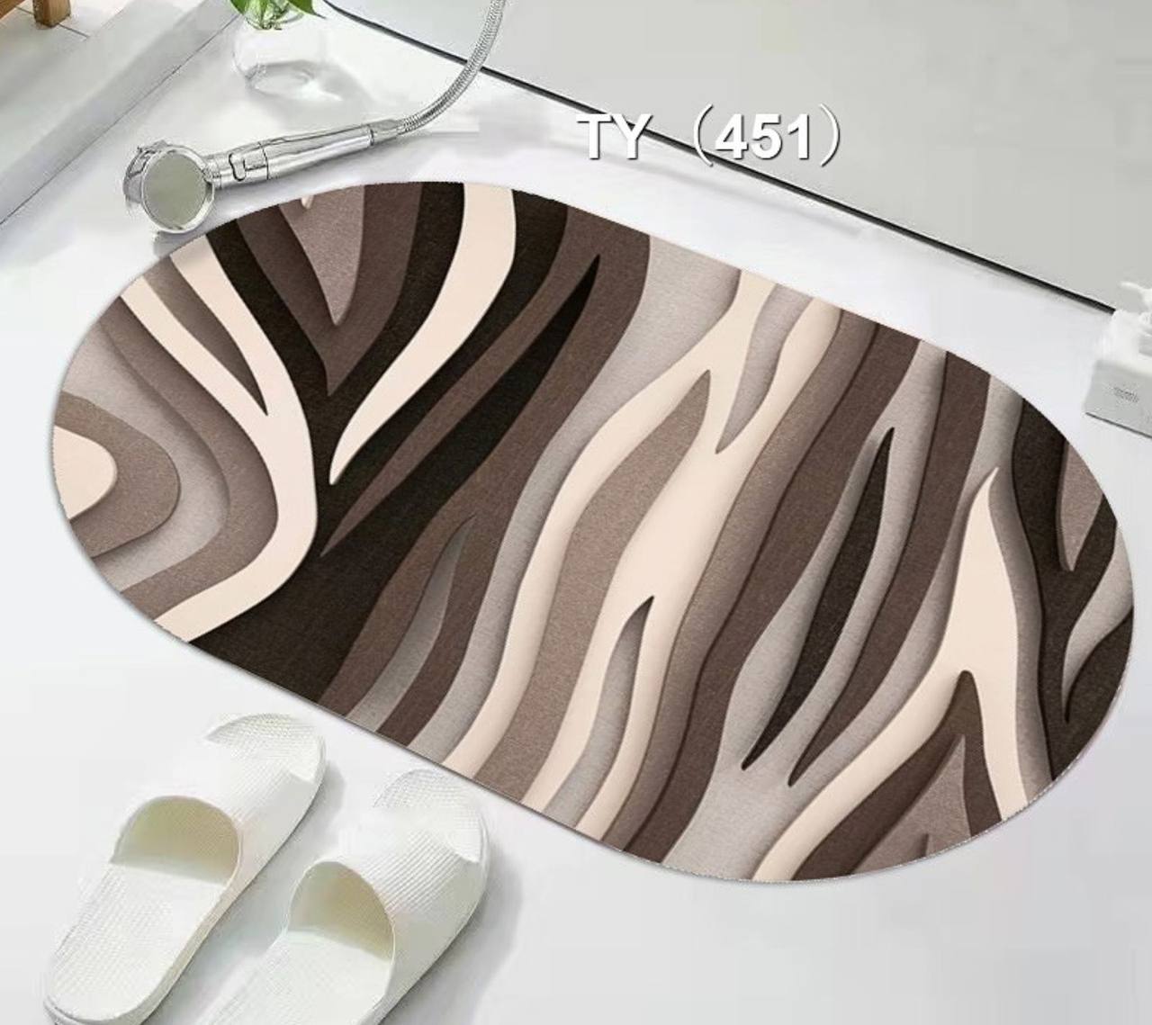 Super Absorbent oval rubber Mat