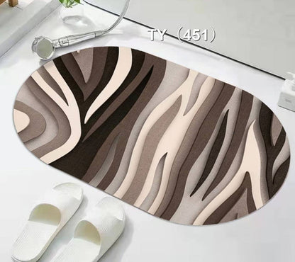 Super Absorbent oval rubber Mat