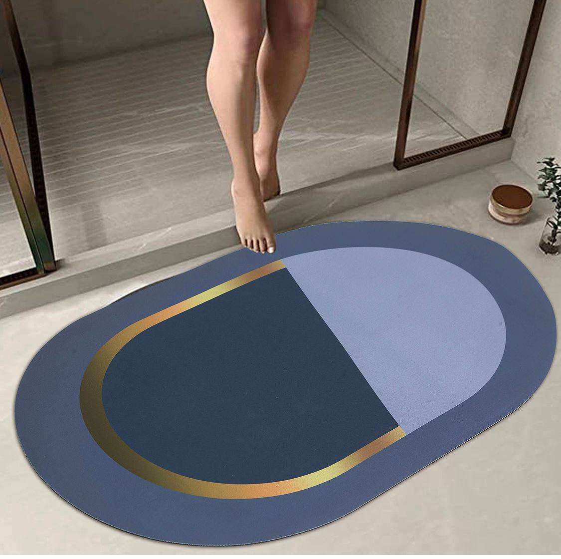 Super Absorbent oval rubber Mat