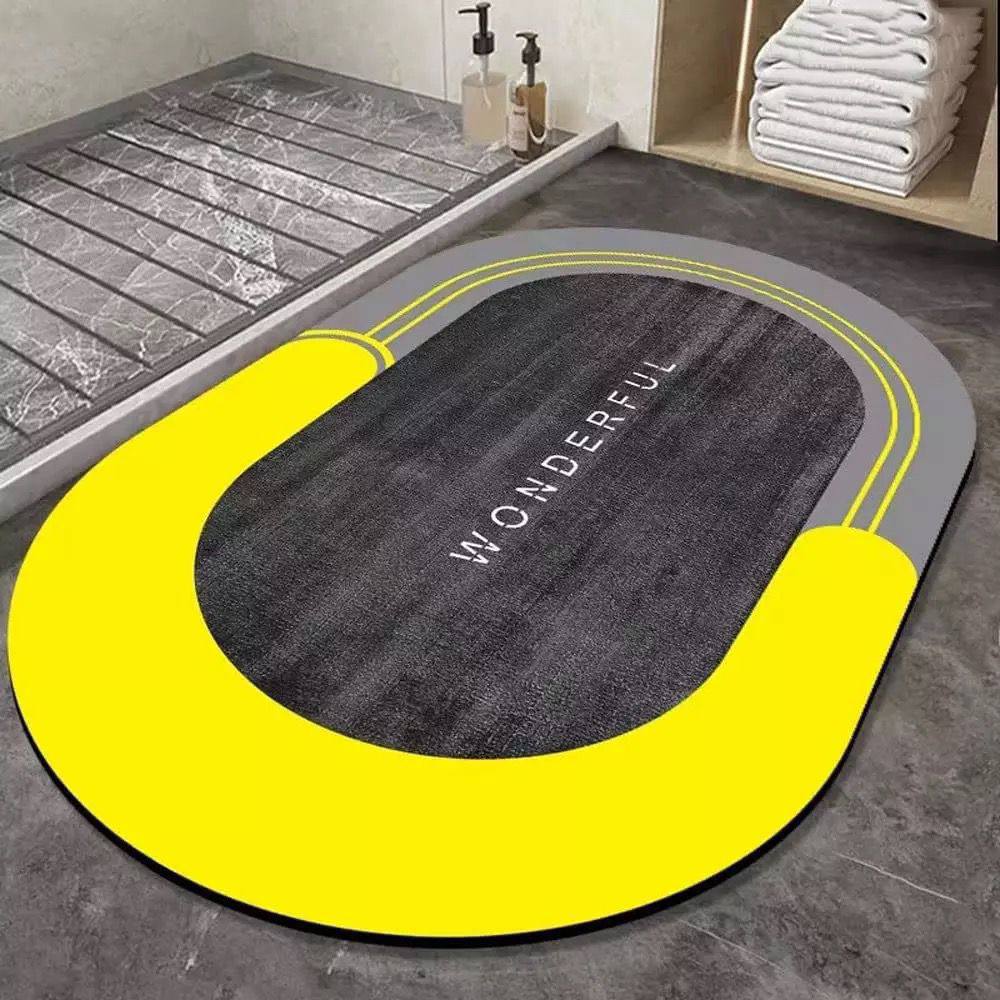 Super Absorbent oval rubber Mat