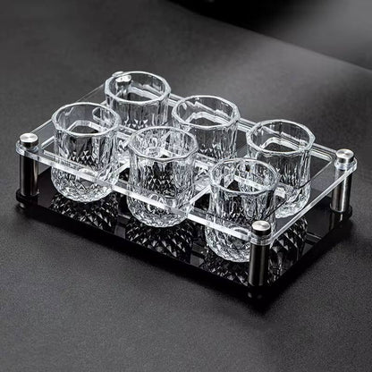 Set of 6 Short Diamond Glasses