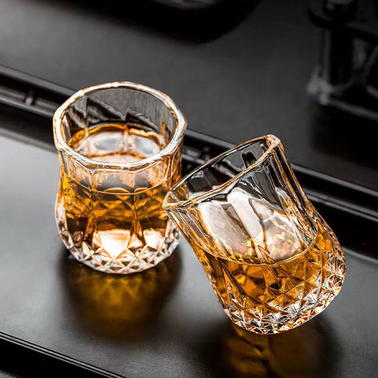 Set of 6 Short Diamond Glasses