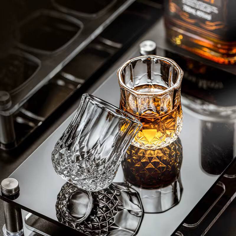 Set of 6 Short Diamond Glasses
