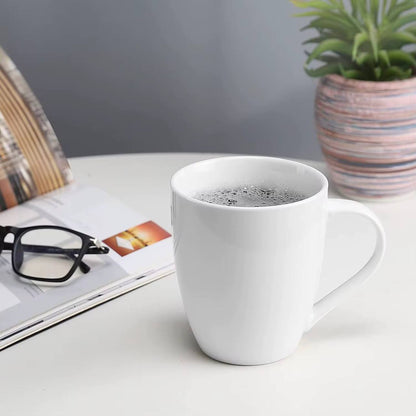 Ceramic white cup plain