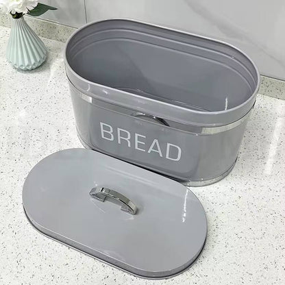 Galvanized metallic Ribbon Bread bin
