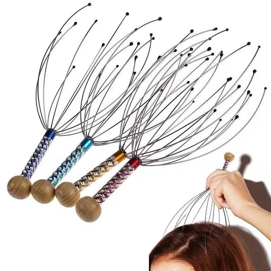 Octopus head massager