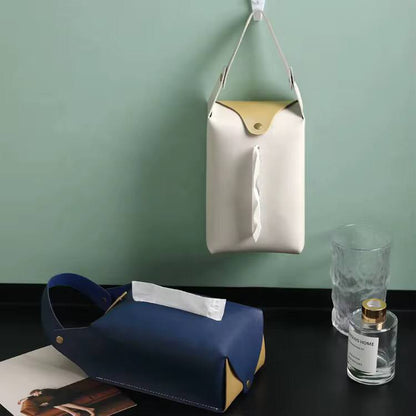 PU leather napkin tissue Holder