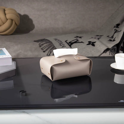 PU leather napkin tissue Holder