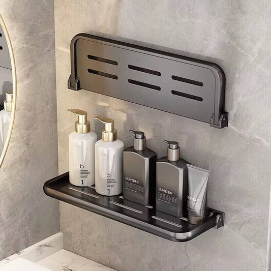 Foldable Metallic Rectangular Multi-purpose Floating shelf