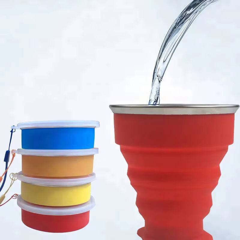 Foldable  Sillicon travelling Cup