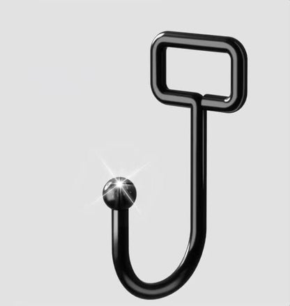 Black transparent multipurpose adhesive hooks