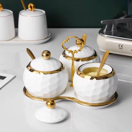 Nordic Ceramic Household Kitchen Seasoning Jars