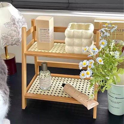Wooden Storage Shelf 2-Tier