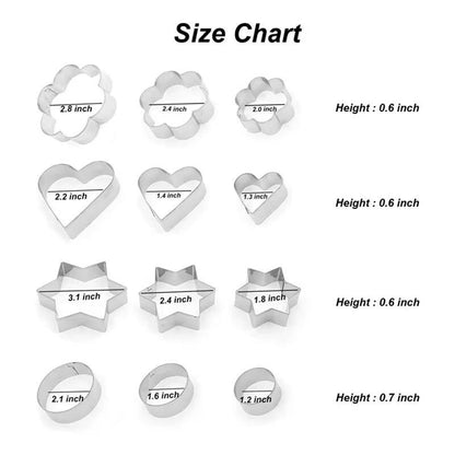 Metallic cookie cutter.