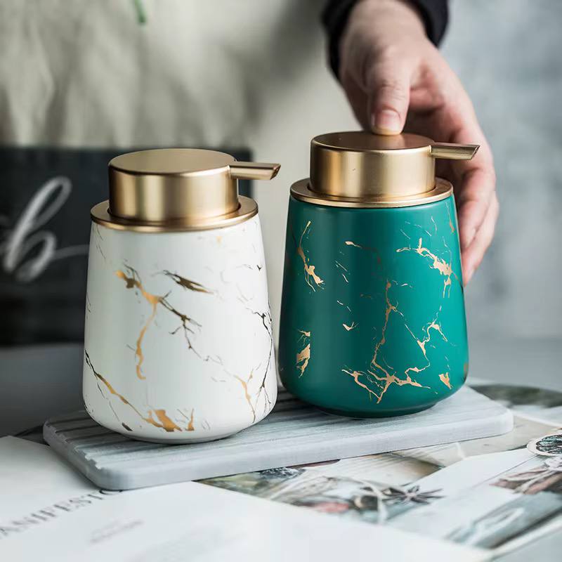 Nordic marble pattern Soap dispenser