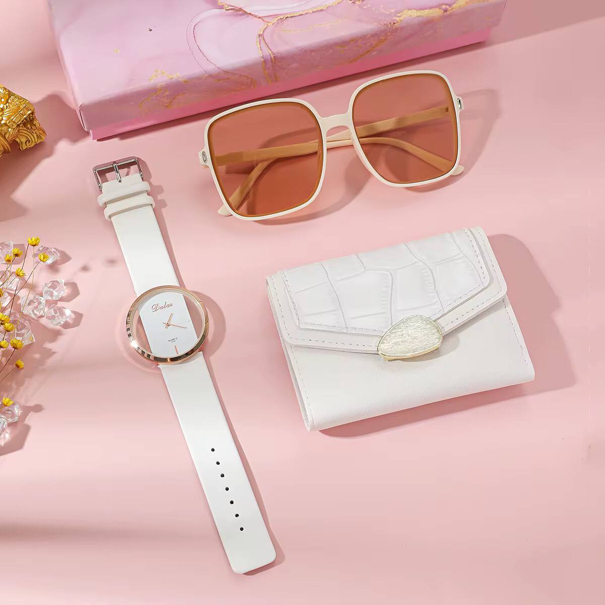 3Pcs/Set Luxury Womens Watches Set