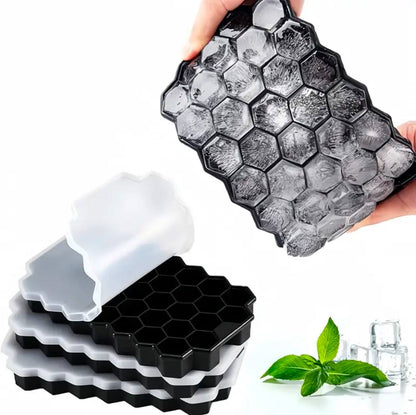 Black Honeycomb Ice Cube Trays