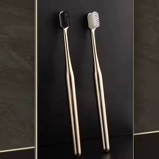 High-end golden bamboo charcoal toothbrush