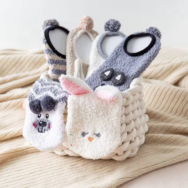 Cute Coral Fleece Socks.