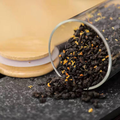 12pcs Round Glass spice jar set