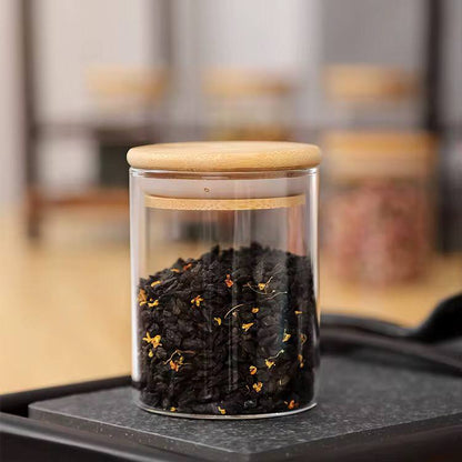 12pcs Round Glass spice jar set