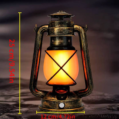 VINTAGE  DESIGN 35cm LED LANTERN.