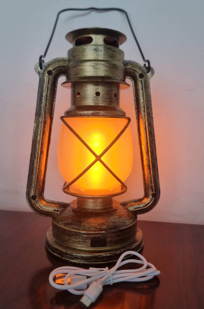 VINTAGE  DESIGN 35cm LED LANTERN.