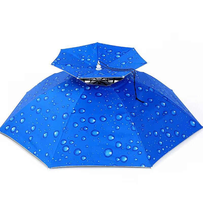 Double layer head supported umbrella.