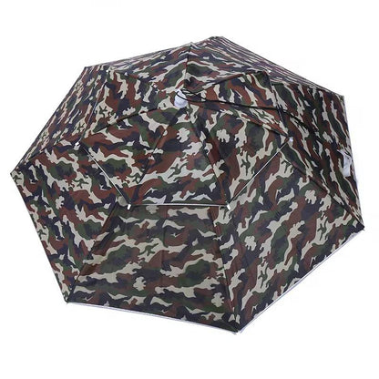 Double layer head supported umbrella.