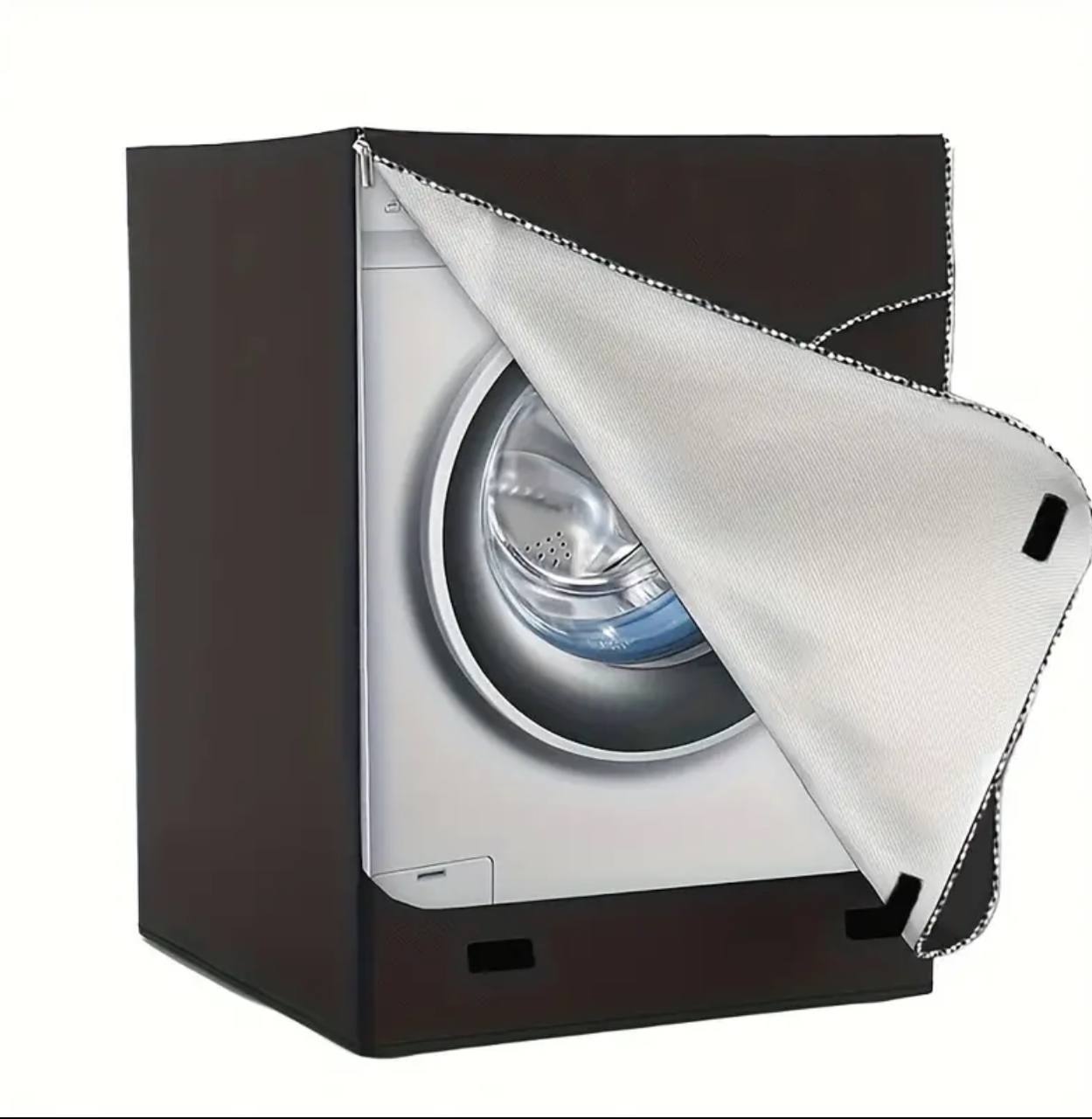 Premium Quality Waterproof/Sunproof/Dustproof Black Front load  washing machine cover