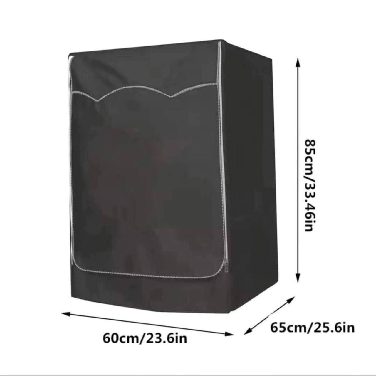 Premium Quality Waterproof/Sunproof/Dustproof Black Front load  washing machine cover