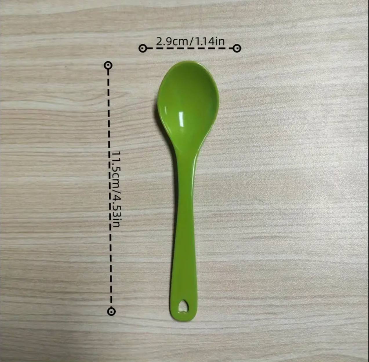 Portable coloured baby spoons