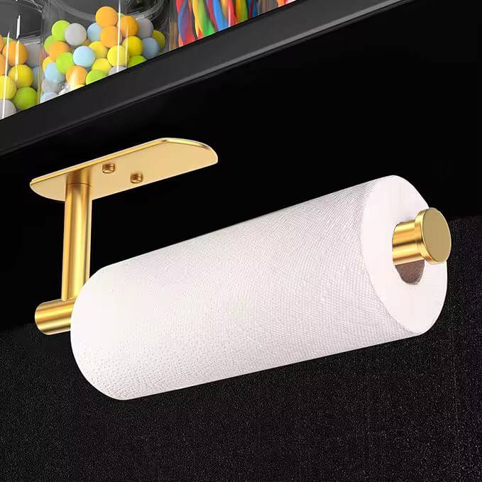 Stainless steel paper towel holder