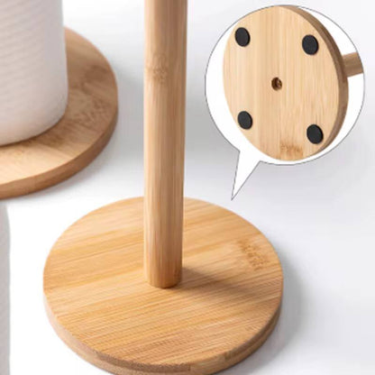 Multipurpose Bamboo kitchen paper towel holder