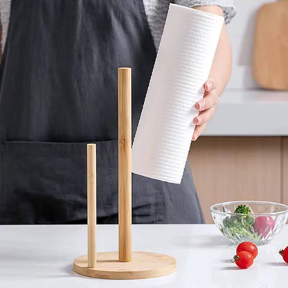 Multipurpose Bamboo kitchen paper towel holder