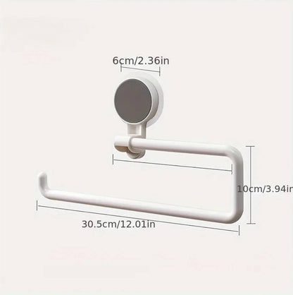 Traceless kitchen wall mounted paper holder/ towel rack