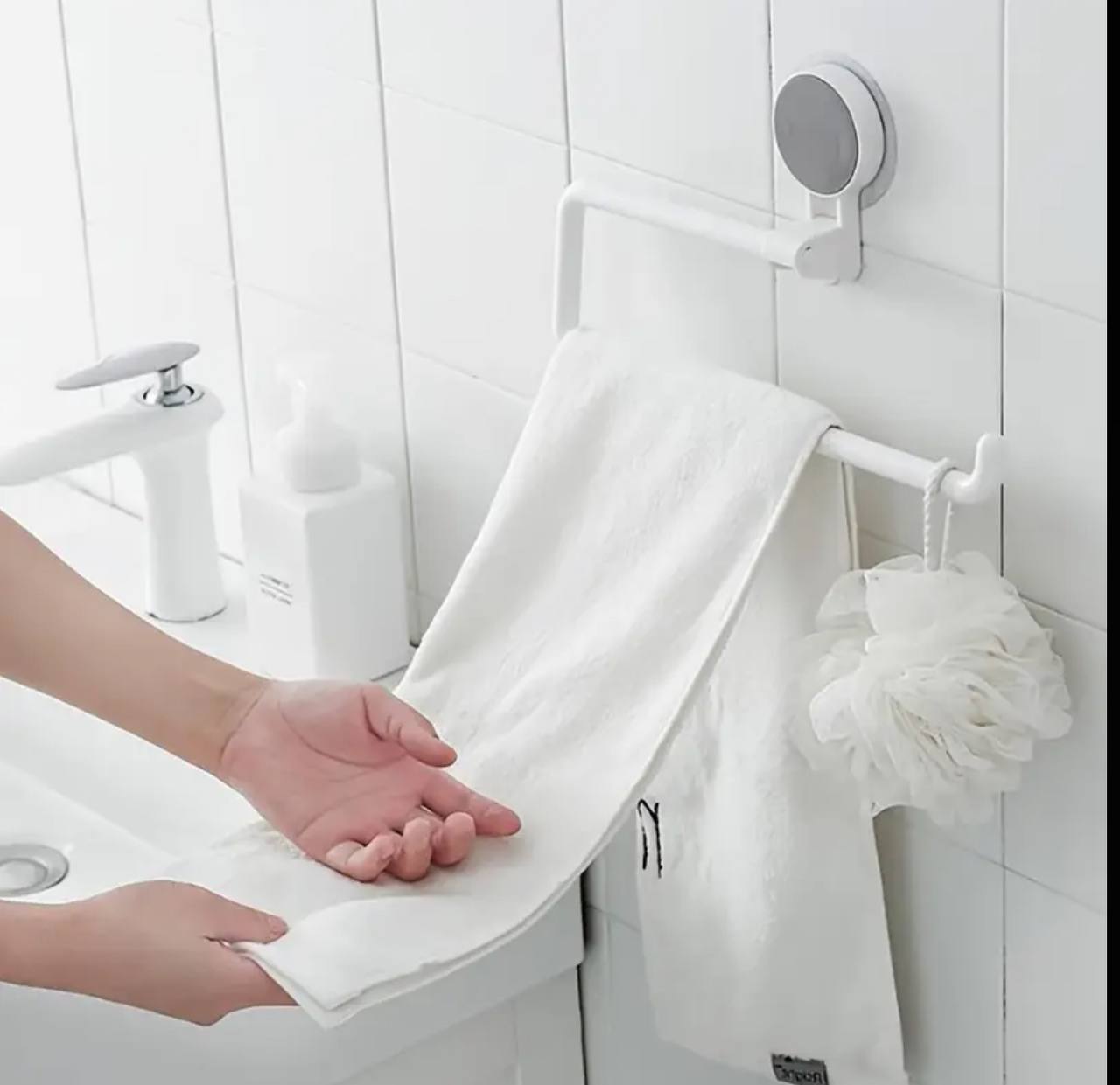 Traceless kitchen wall mounted paper holder/ towel rack