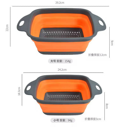 Collapsible silicon drainer
