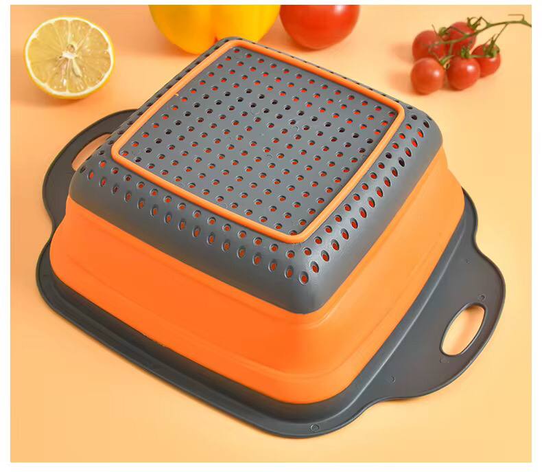 Collapsible silicon drainer