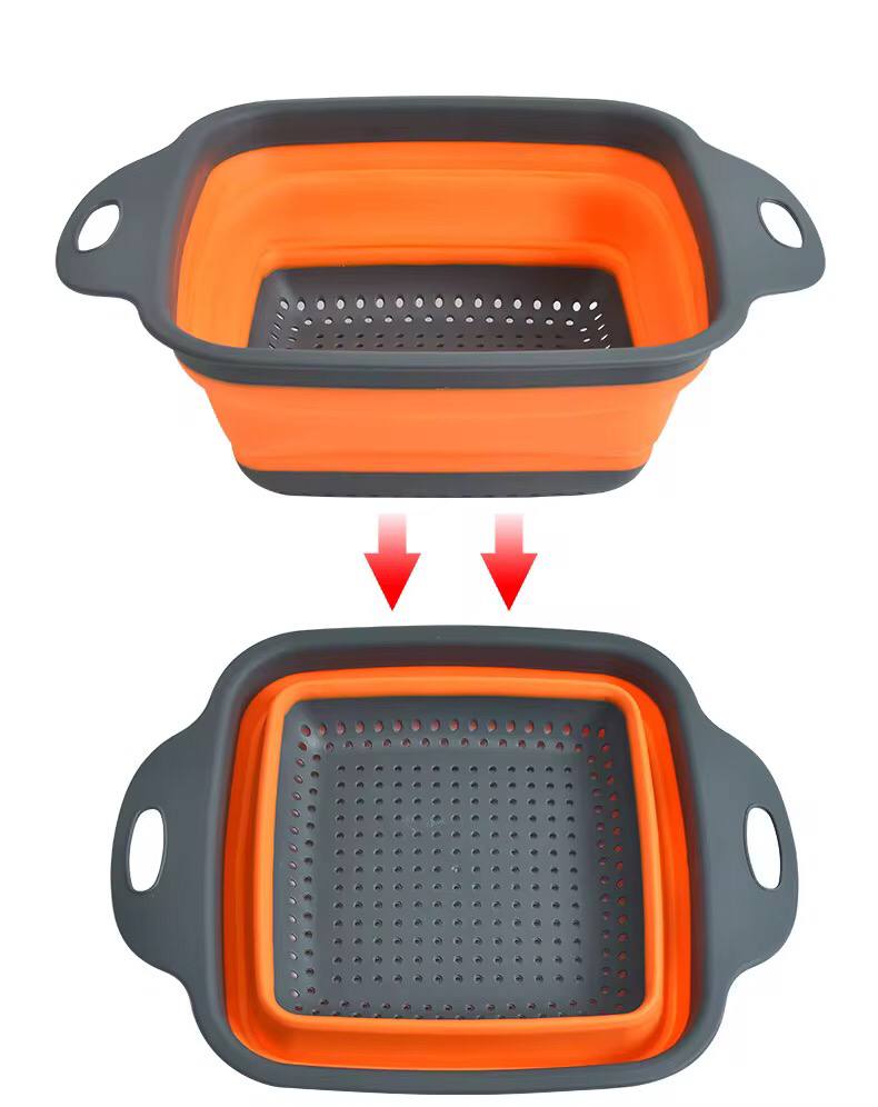 Collapsible silicon drainer