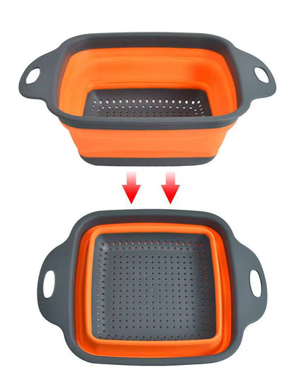 Collapsible silicon drainer