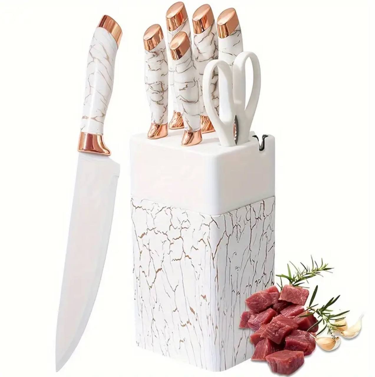 7pcs Marble knives set