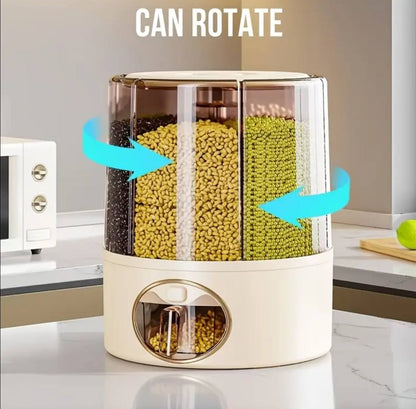 6 compartment cereal dispenser