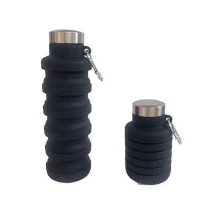 Foldable silicon water bottles