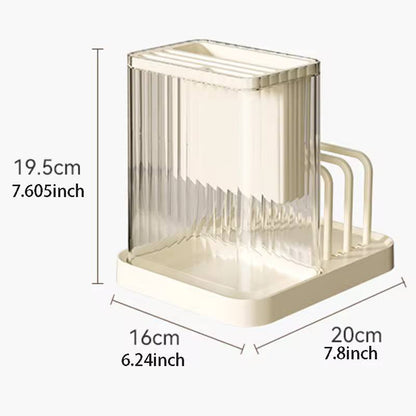 Multifunctional cutlery organizer with chopping board holder and knife organizer