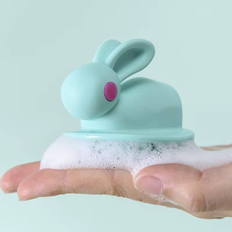 Rabbit shape bathing brush .